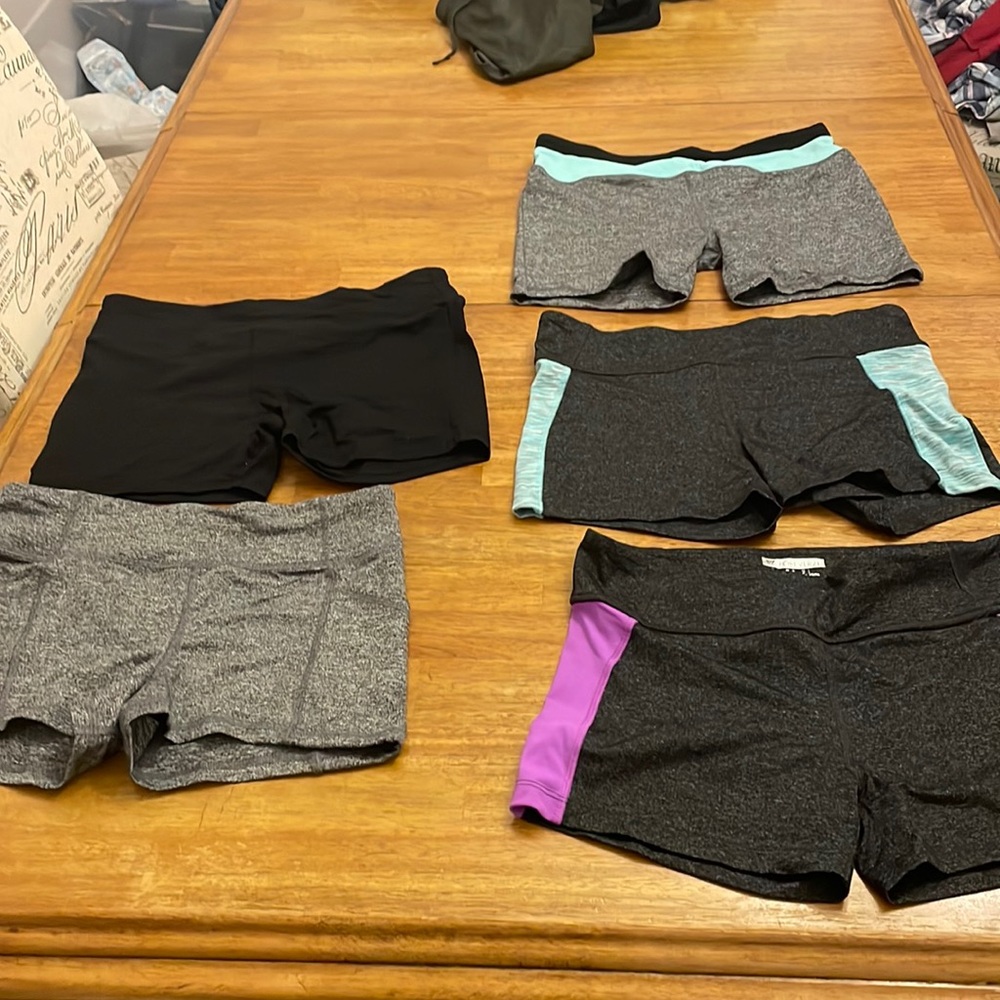 5 piece short short workout bundle